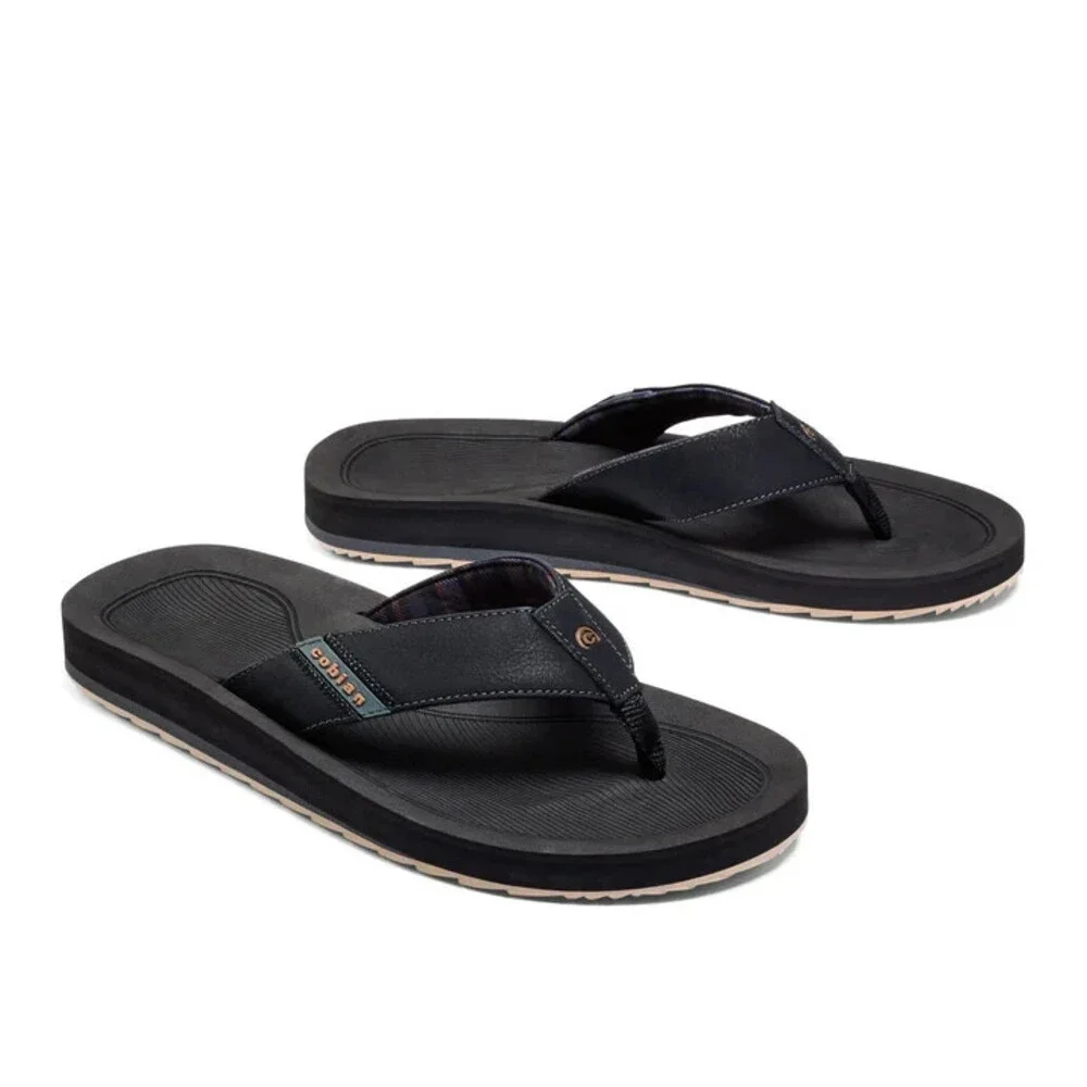 Cobian ARV 2 Trek AVT20-415 Flip Flop Sandals Men's 8 Black Lifestyle DAB126